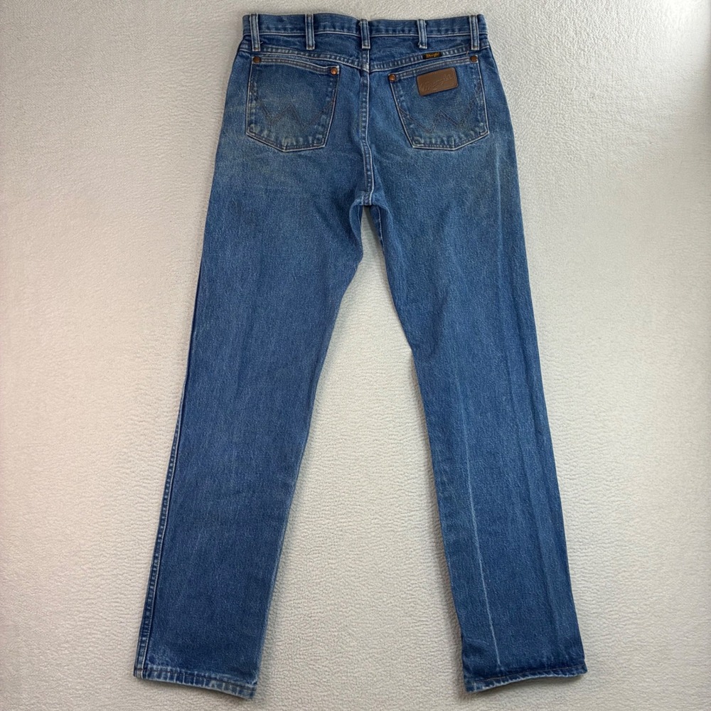 Wrangler 13MWZ Cowboy Cut Jeans Men 32x34 Blue Western Rodeo Bootcut Casual Work
